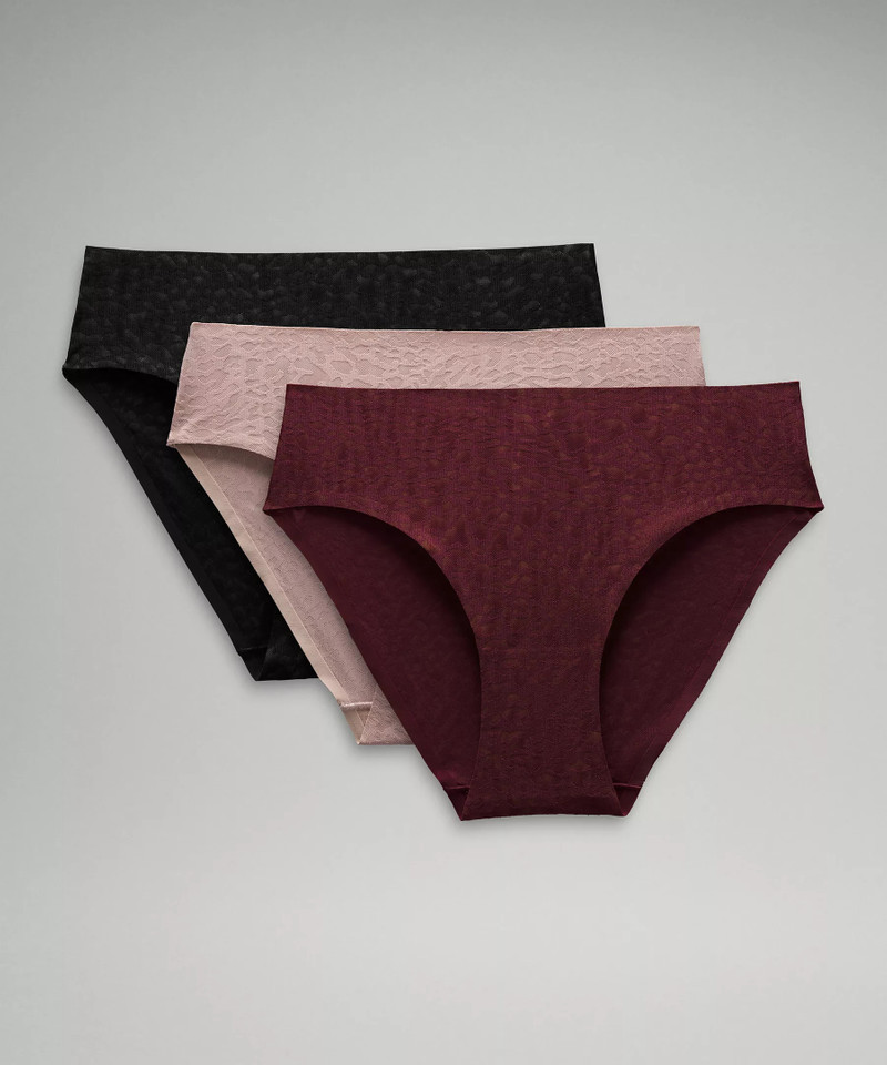 InvisiWear Mid-Rise Bikini Underwear Performance Lace *3 Pack 1