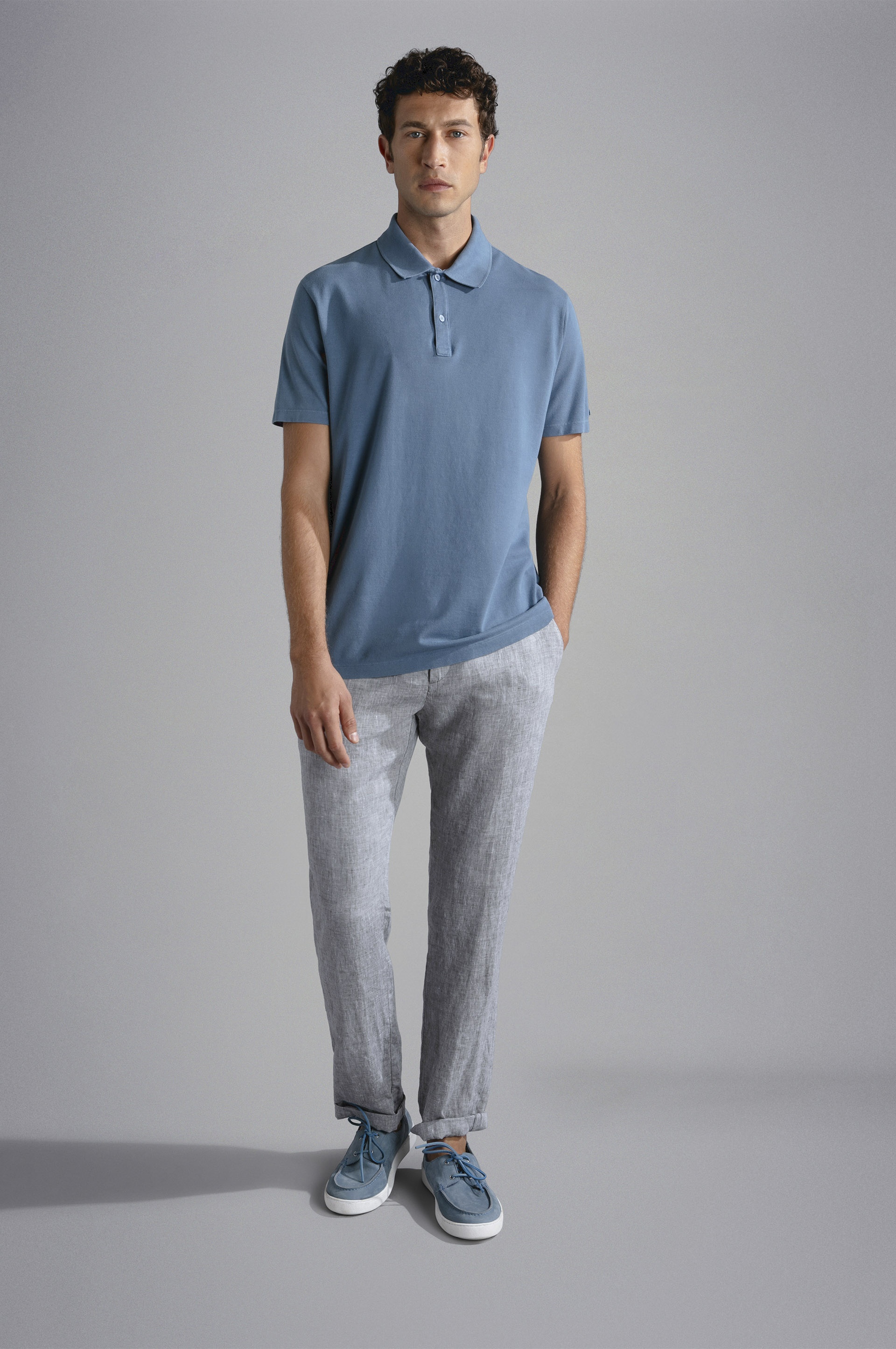 LINEN CHINO TROUSERS - 2