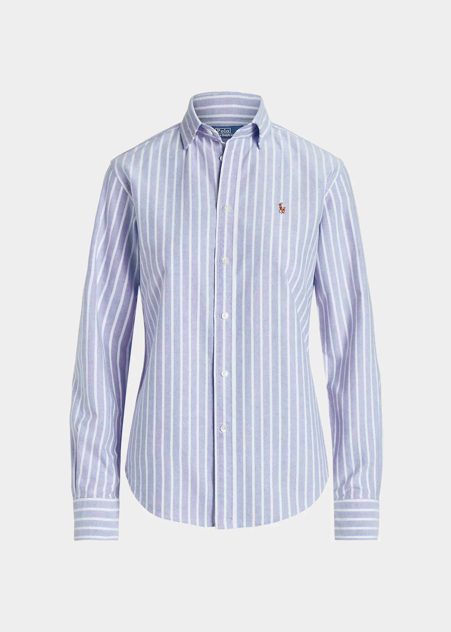Slim Fit Striped Oxford Shirt - 1