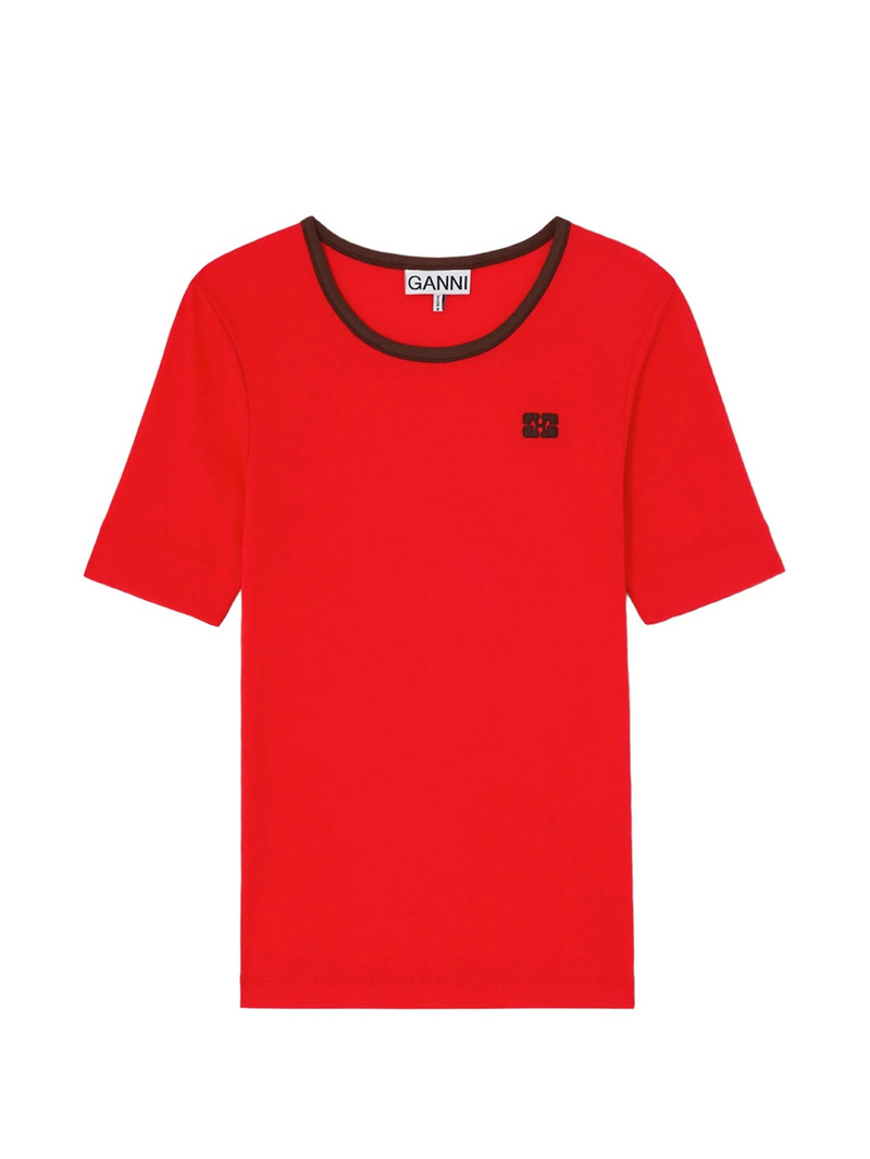 Ganni Logo-detail T-shirt 1
