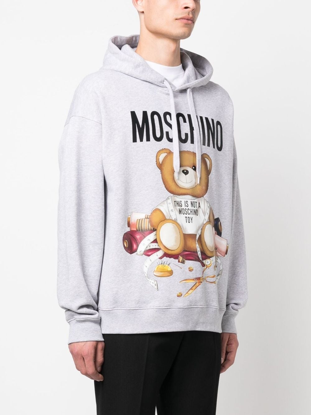 Teddy Bear-print cotton hoodie - 3