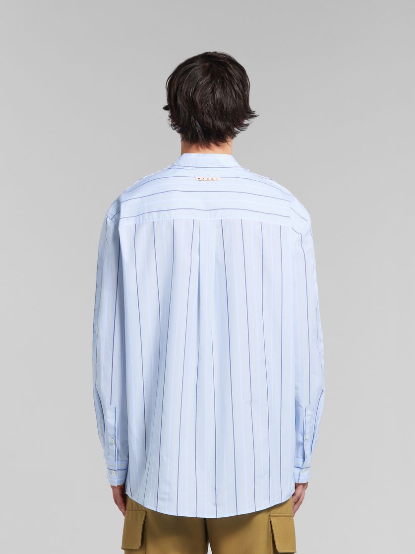 WHITE LONG-SLEEVED T-SHIRT WITH STRIPED BACK - 3