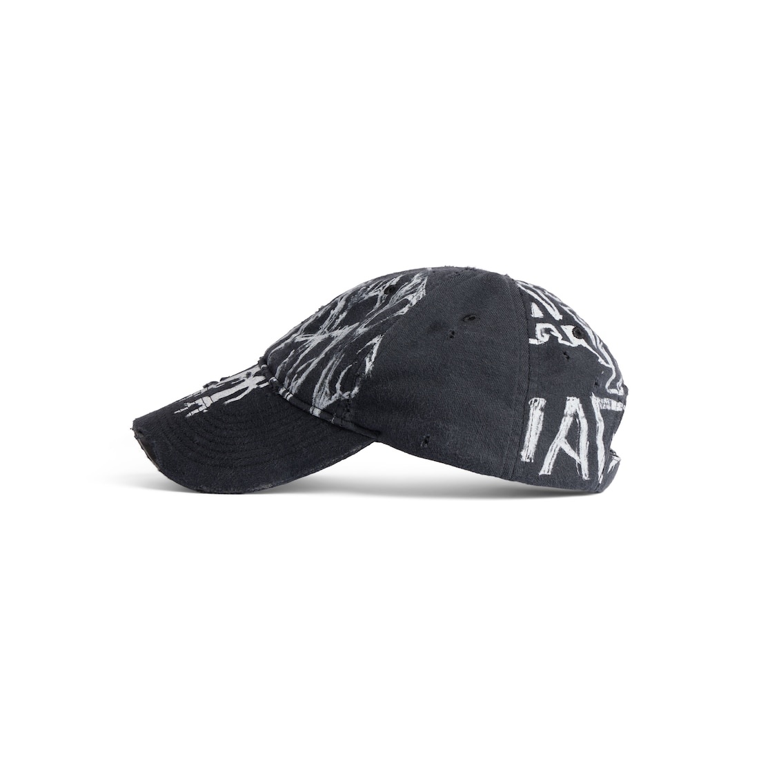 BALENCIAGA Diy Metal Cap in Faded Black/white | REVERSIBLE
