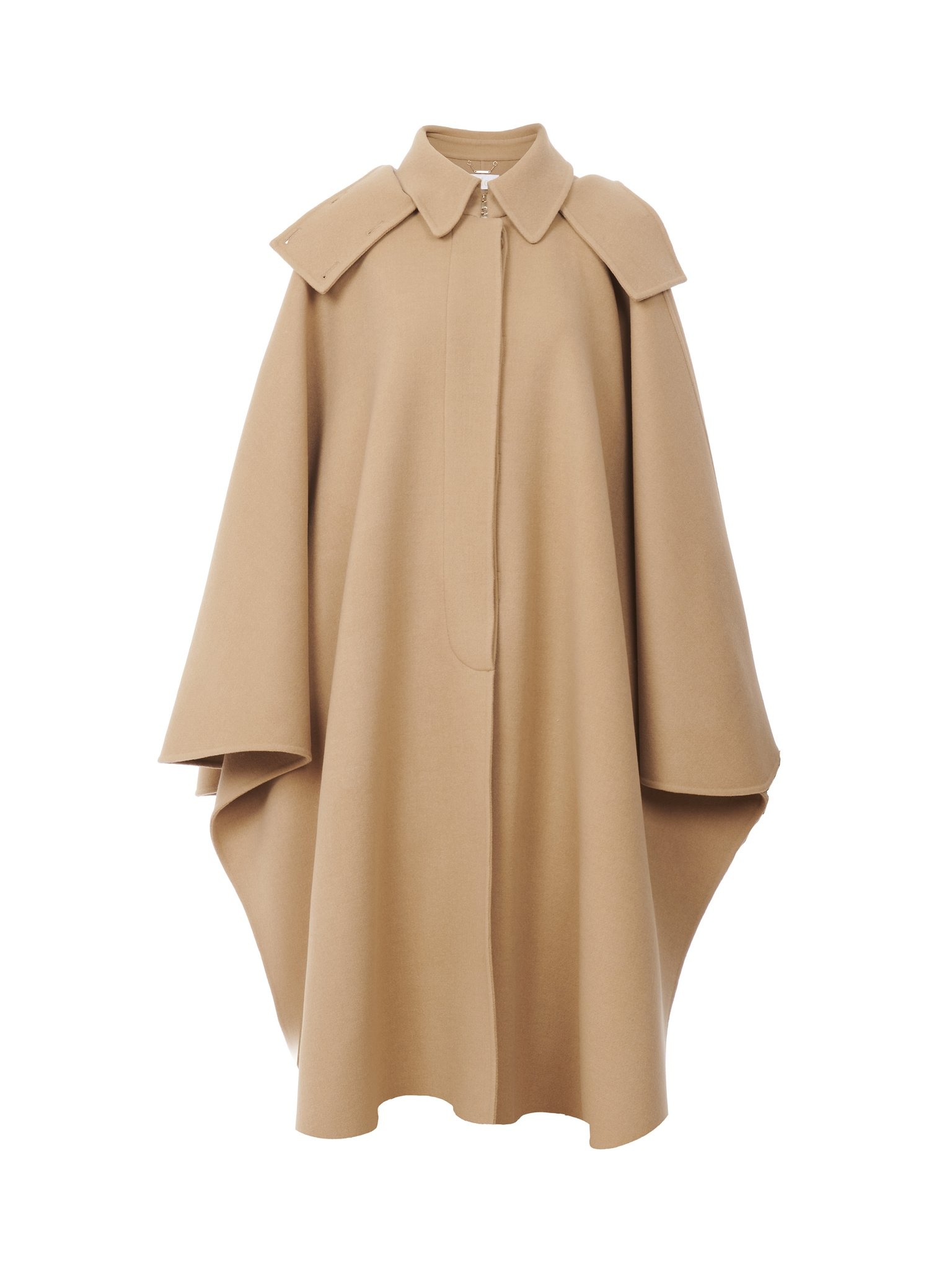 HOODED CAPE COAT - 1