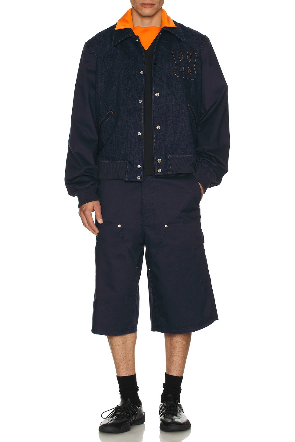 Echo Denim Varsity Jacket - 5