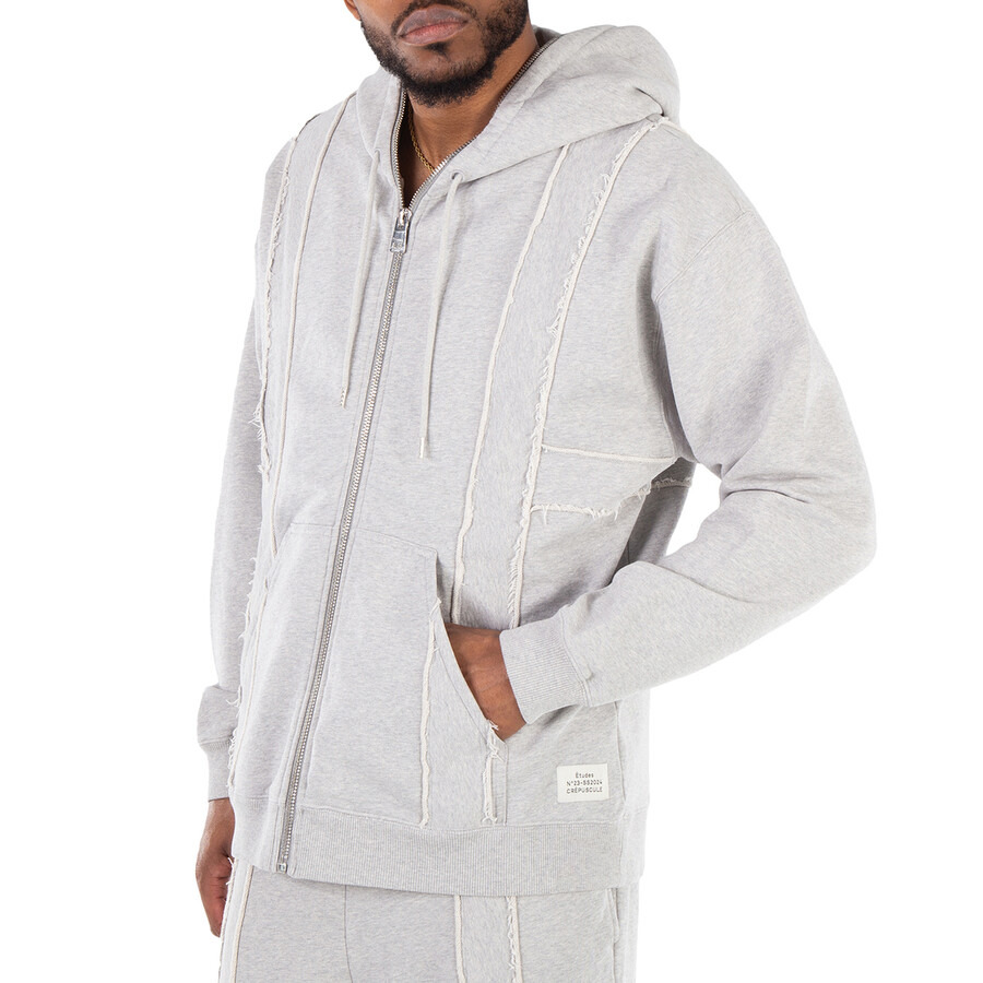 Etudes Hooded Skyline Heather Grey Sweaters - 2