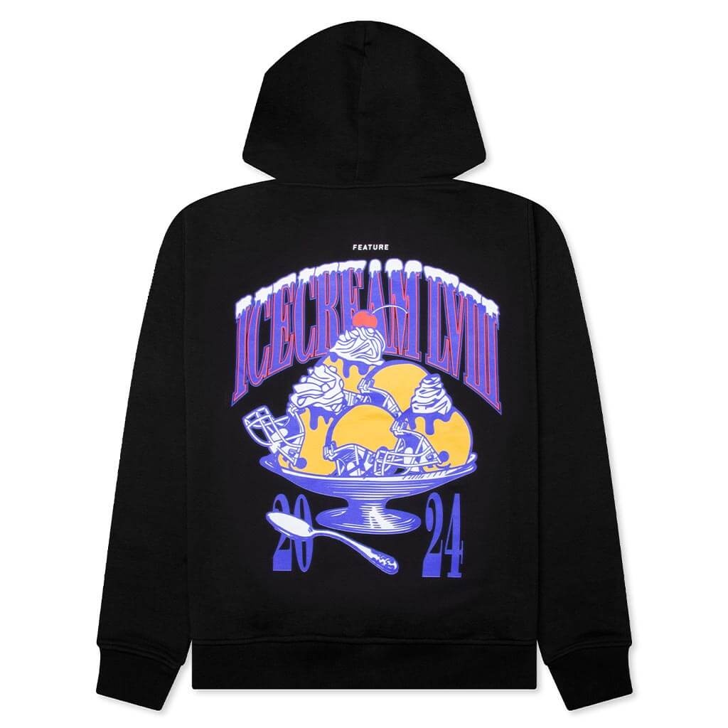 FEATURE X ICECREAM SUPER BOWL HOODIE - BLACK - 2