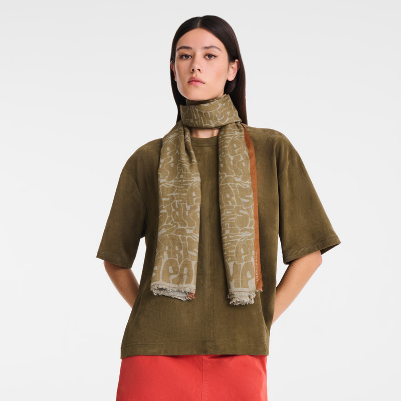 La Cavalcade Longchamp Stole Artichoke - Modal 1