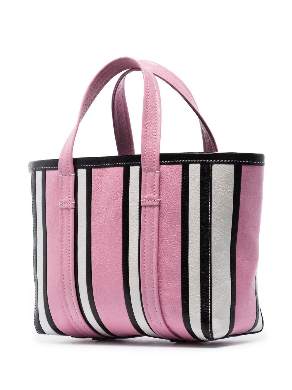 small Barbes East-West striped shopper tote - 3