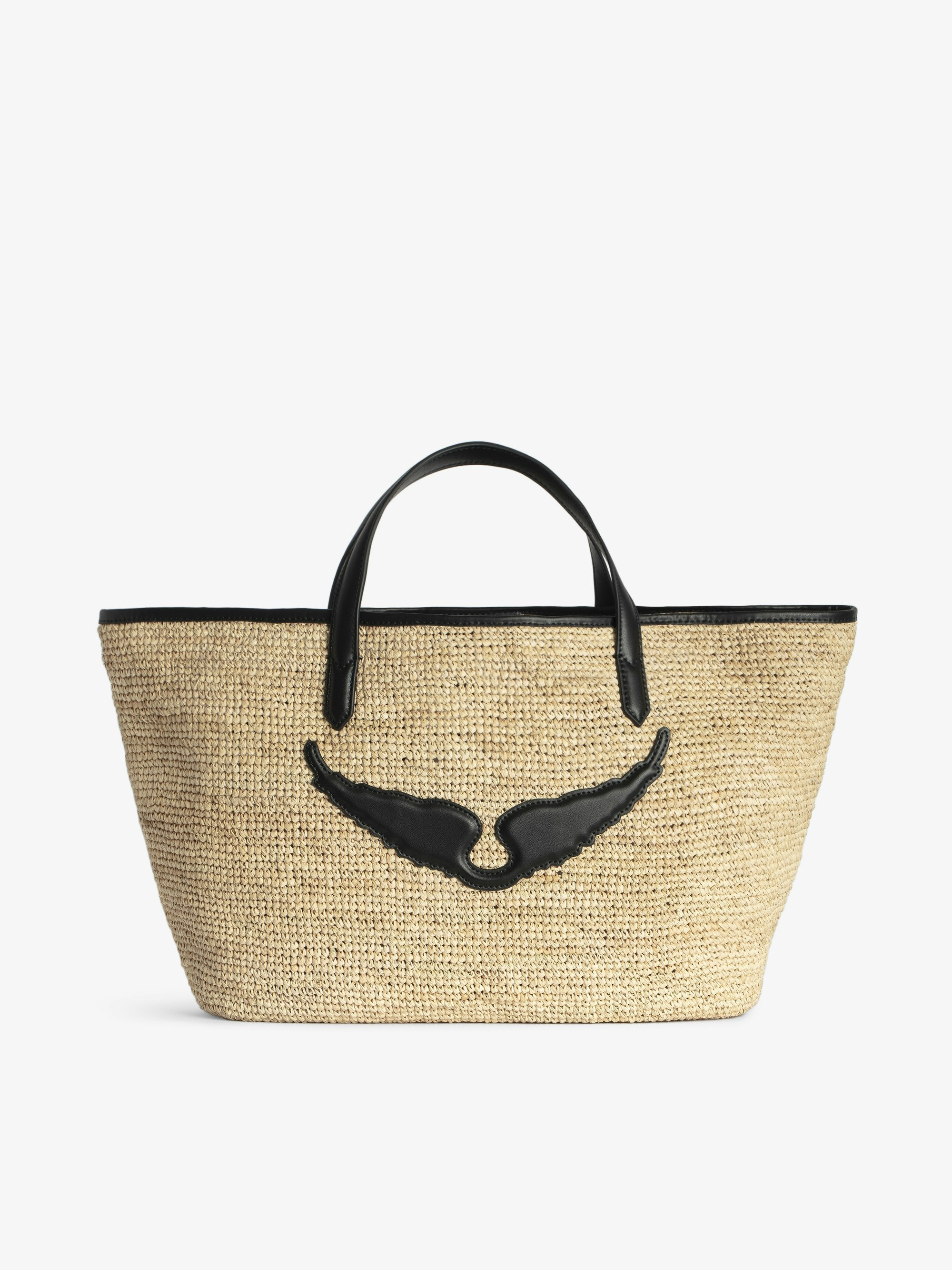 Wings Raffia Basket Bag - 5