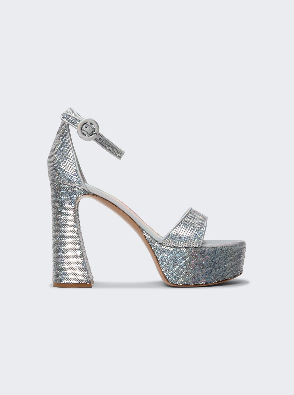 Platform Buckle Sandal Hologram - 1