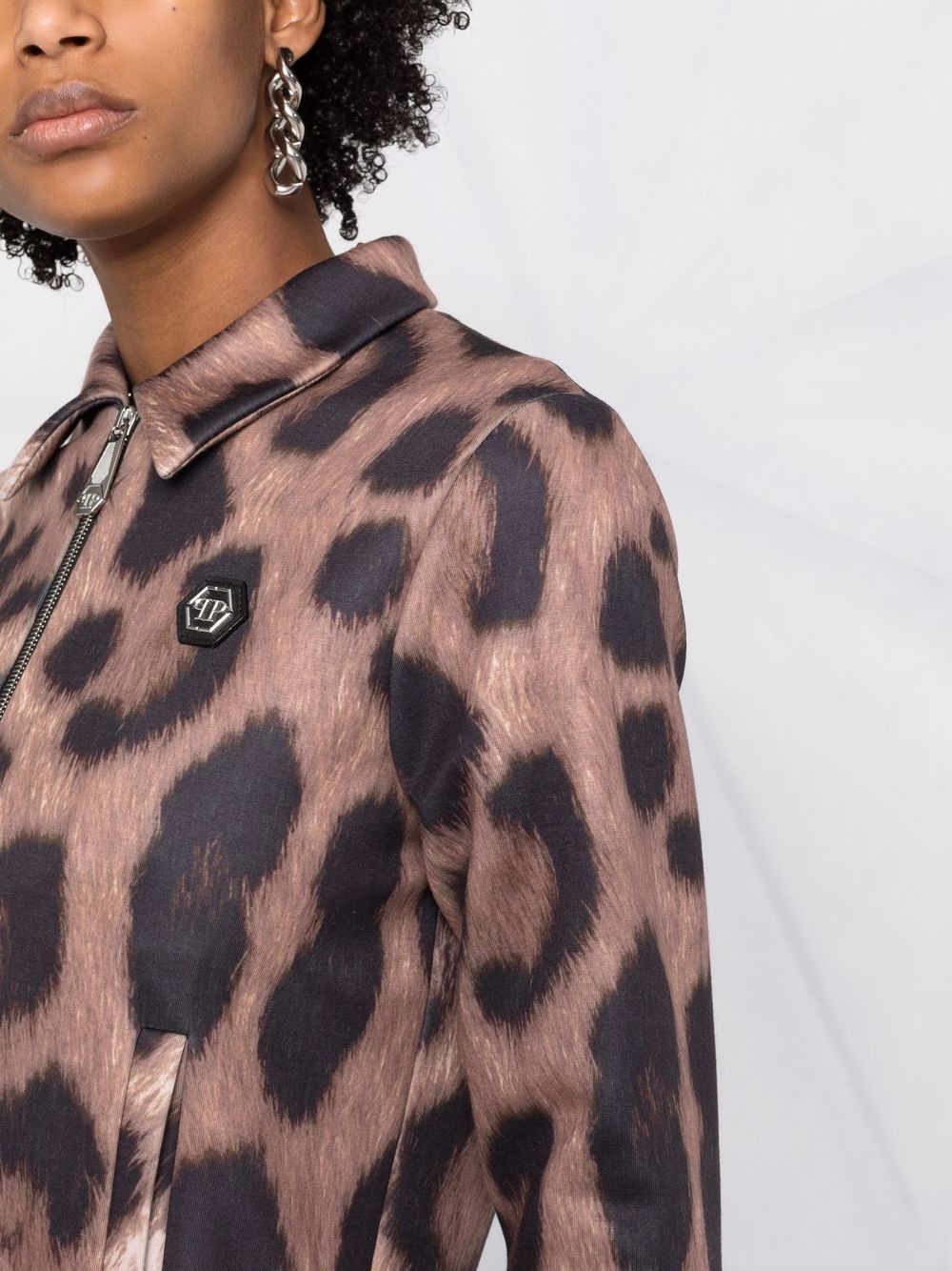 leopard-print jacket - 3