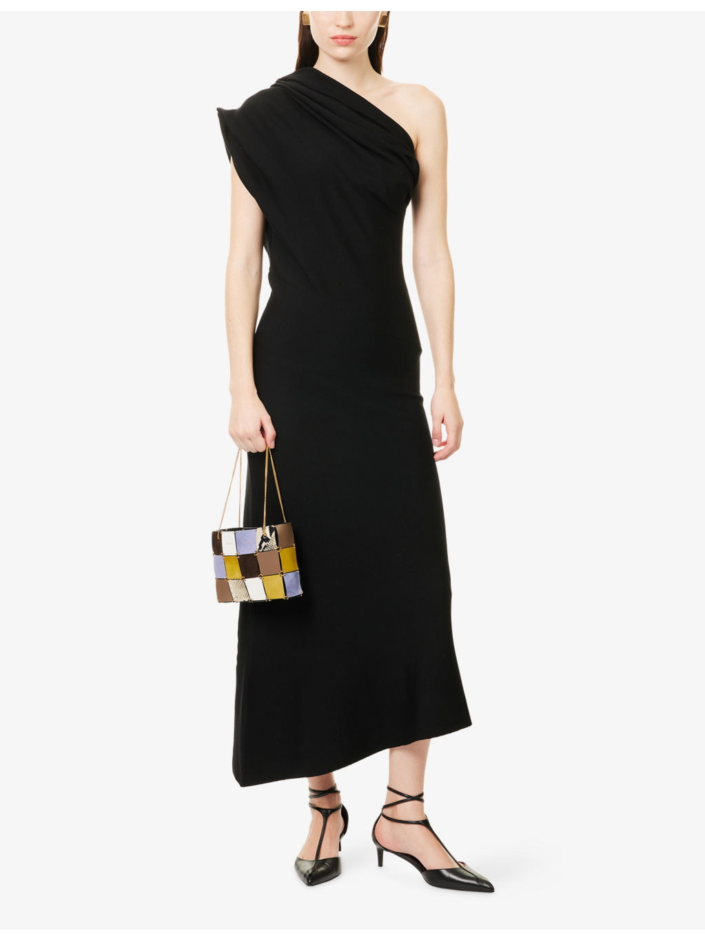 Coast One-Shoulder Wool-Blend Maxi Dress - 2