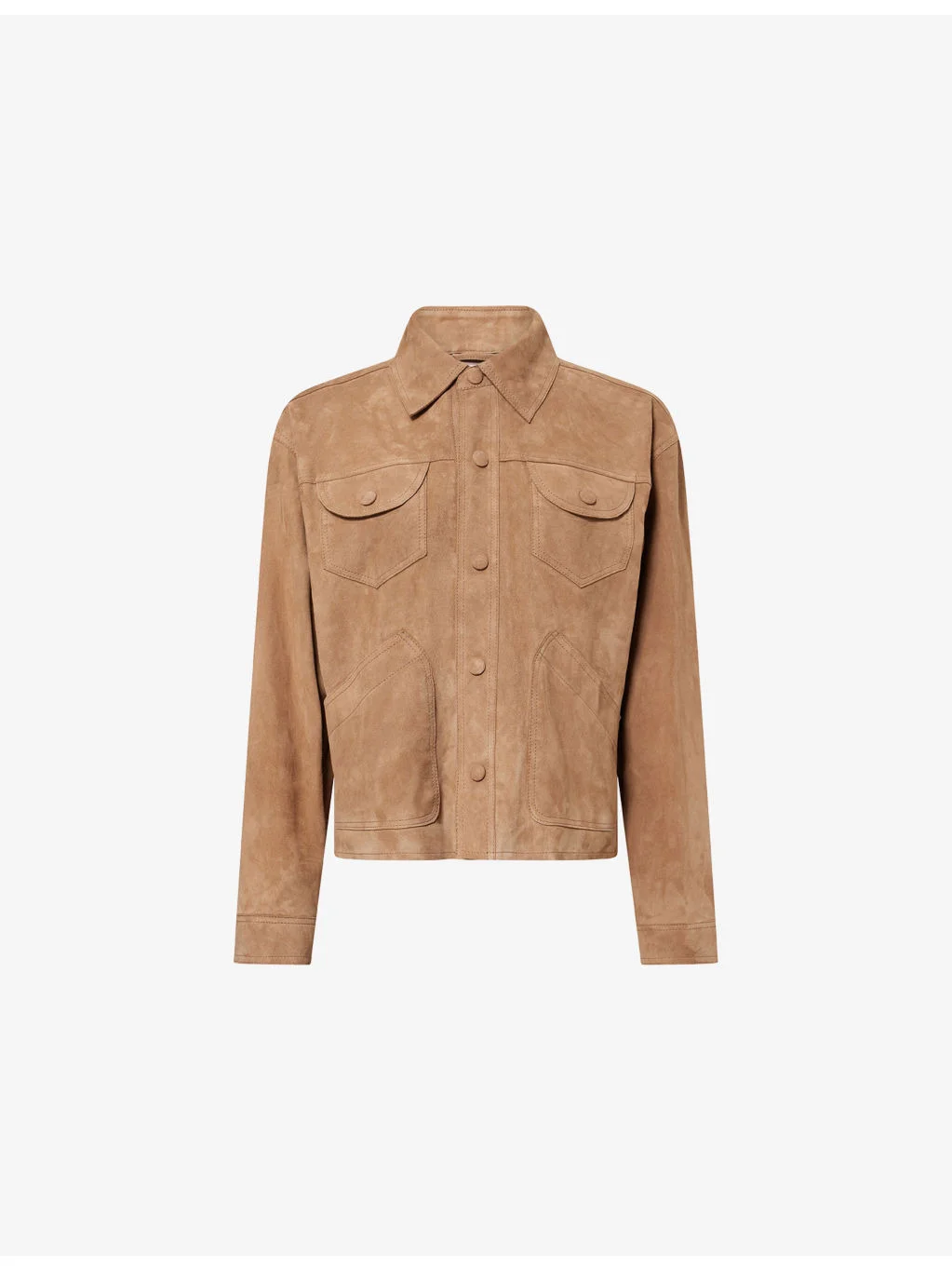 The Suede Utility Leather Jacket - 1