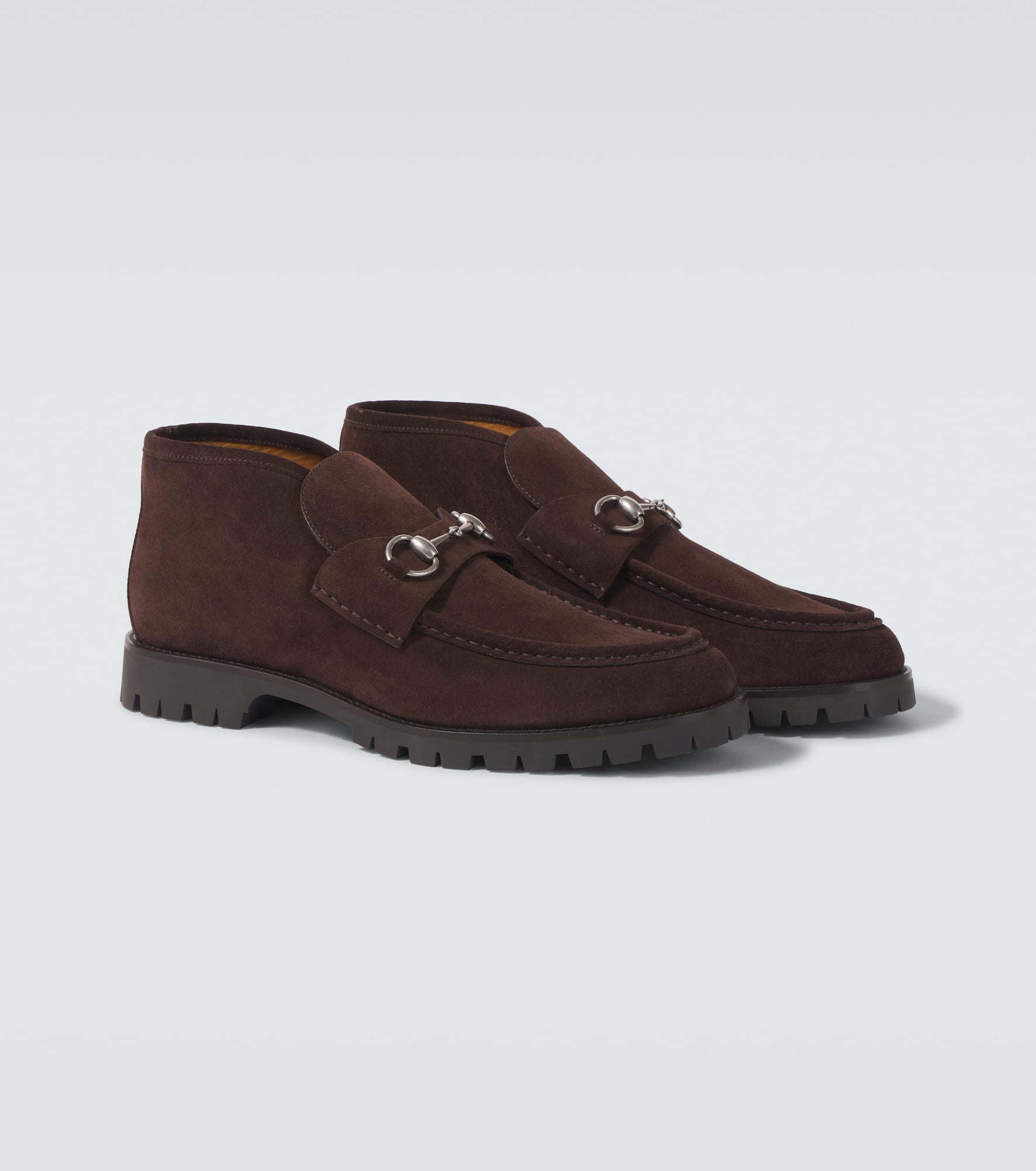 Horsebit suede desert boots - 5