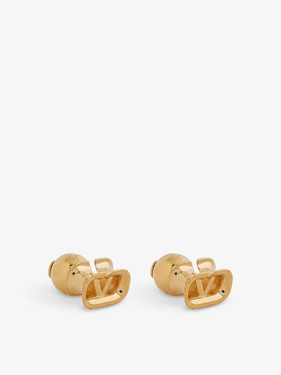 Valentino VLOGO 18ct yellow-gold earrings outlook