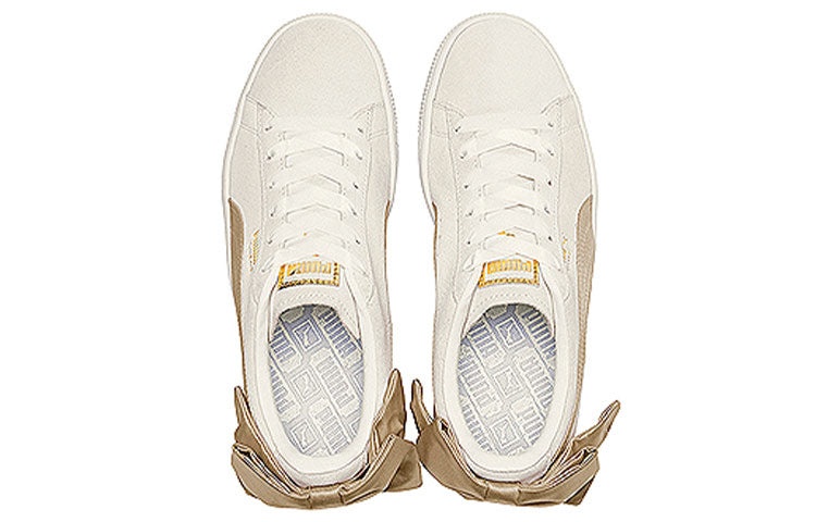 (WMNS) PUMA Suede Bow Varsity 'Pink Gold' 367732-03 - 4