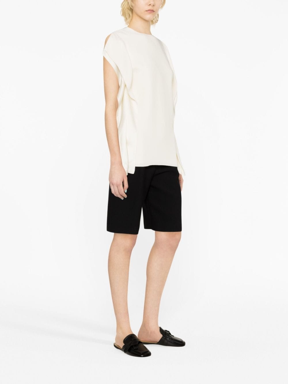 slit-sleeve T-shirt - 2