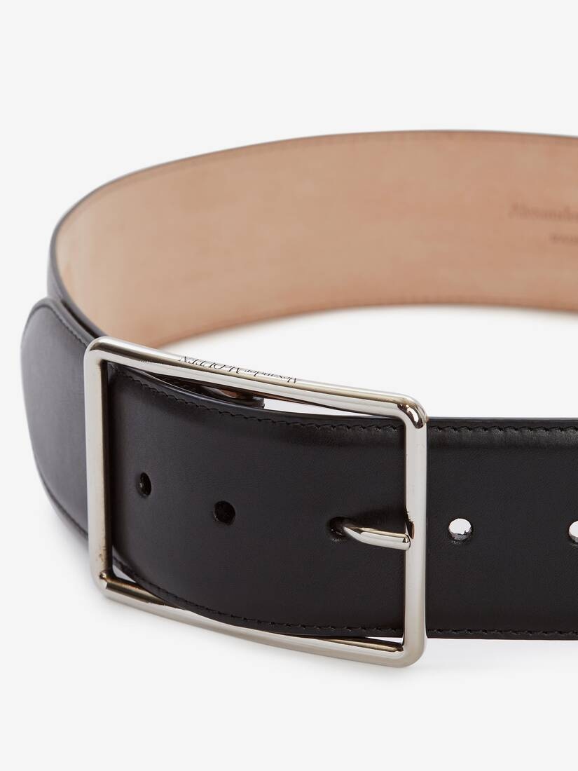 Big Geometric Belt in Black - 3
