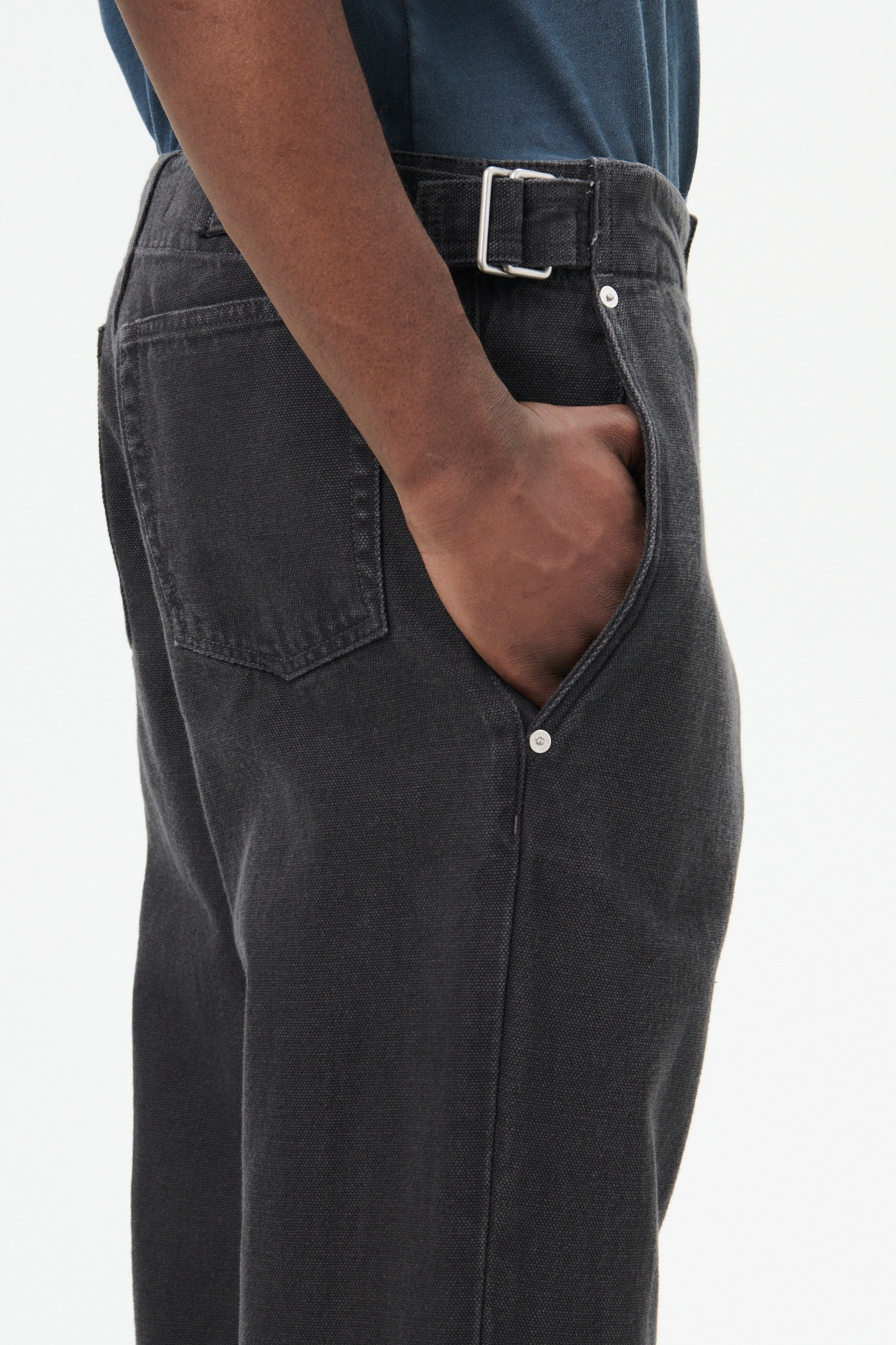 Trucker Trouser Ash Black Reborn Canvas - 6