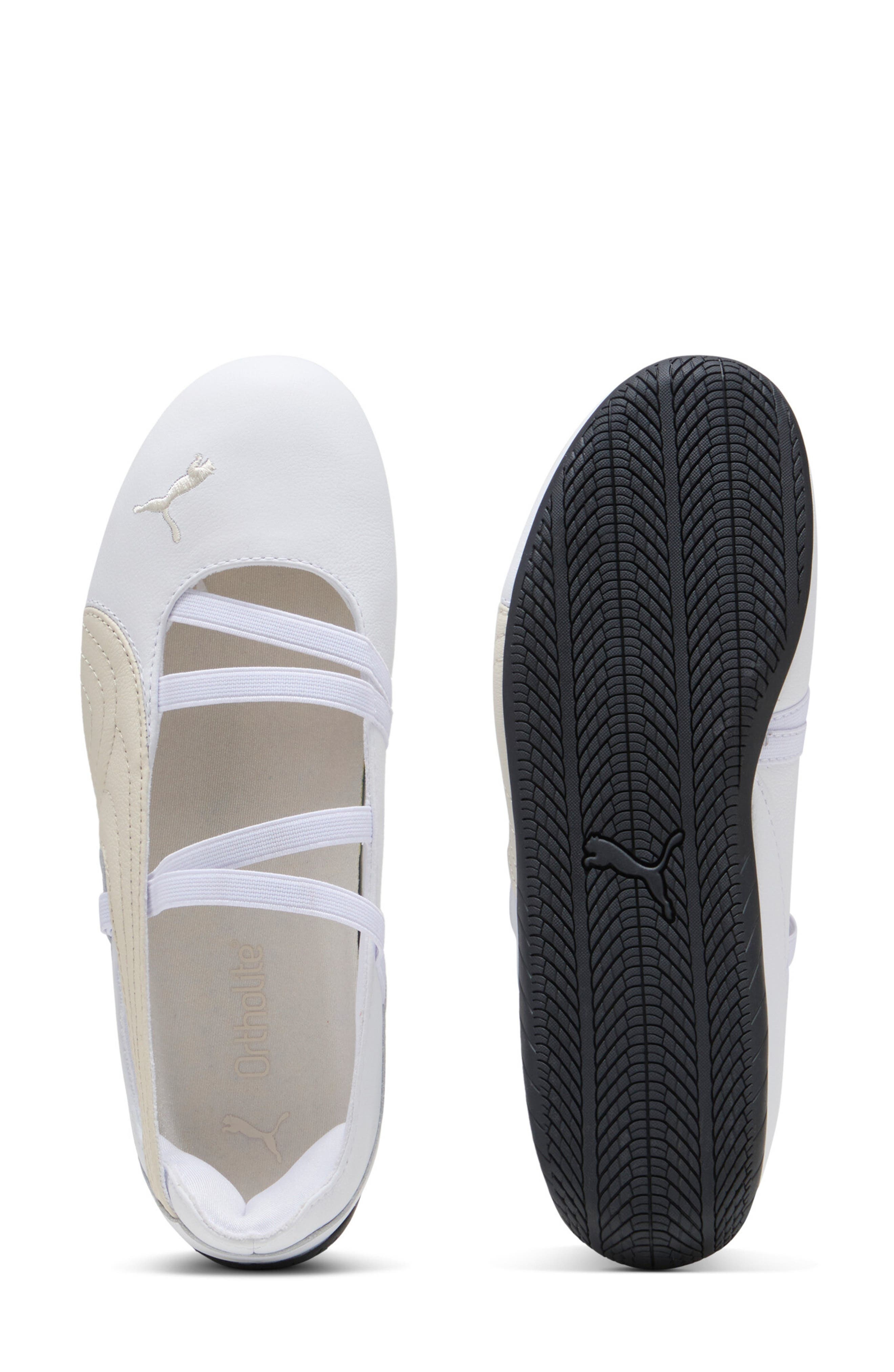PUMA Speedcat Ballet Leather Sneaker in Puma White/Alpine Snow at Nordstrom - 4