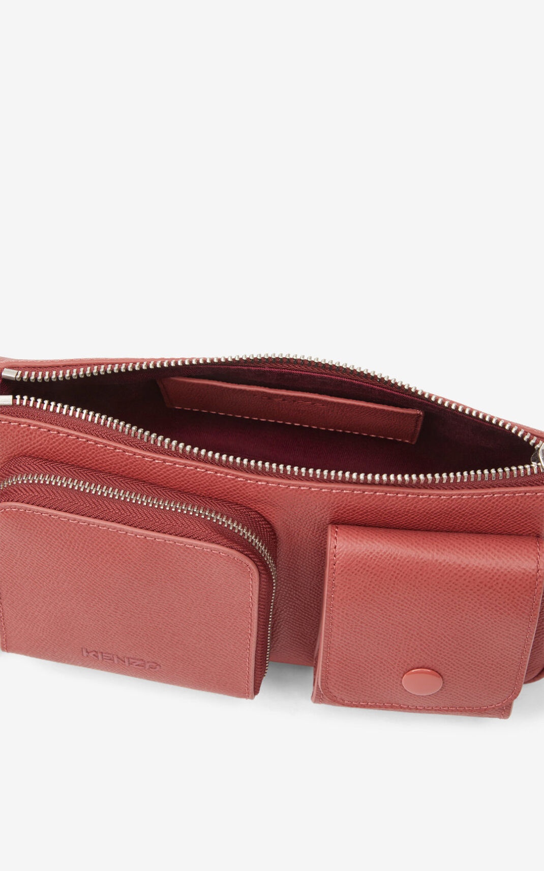 Small KENZO Kompact grained leather shoulder bag - 4