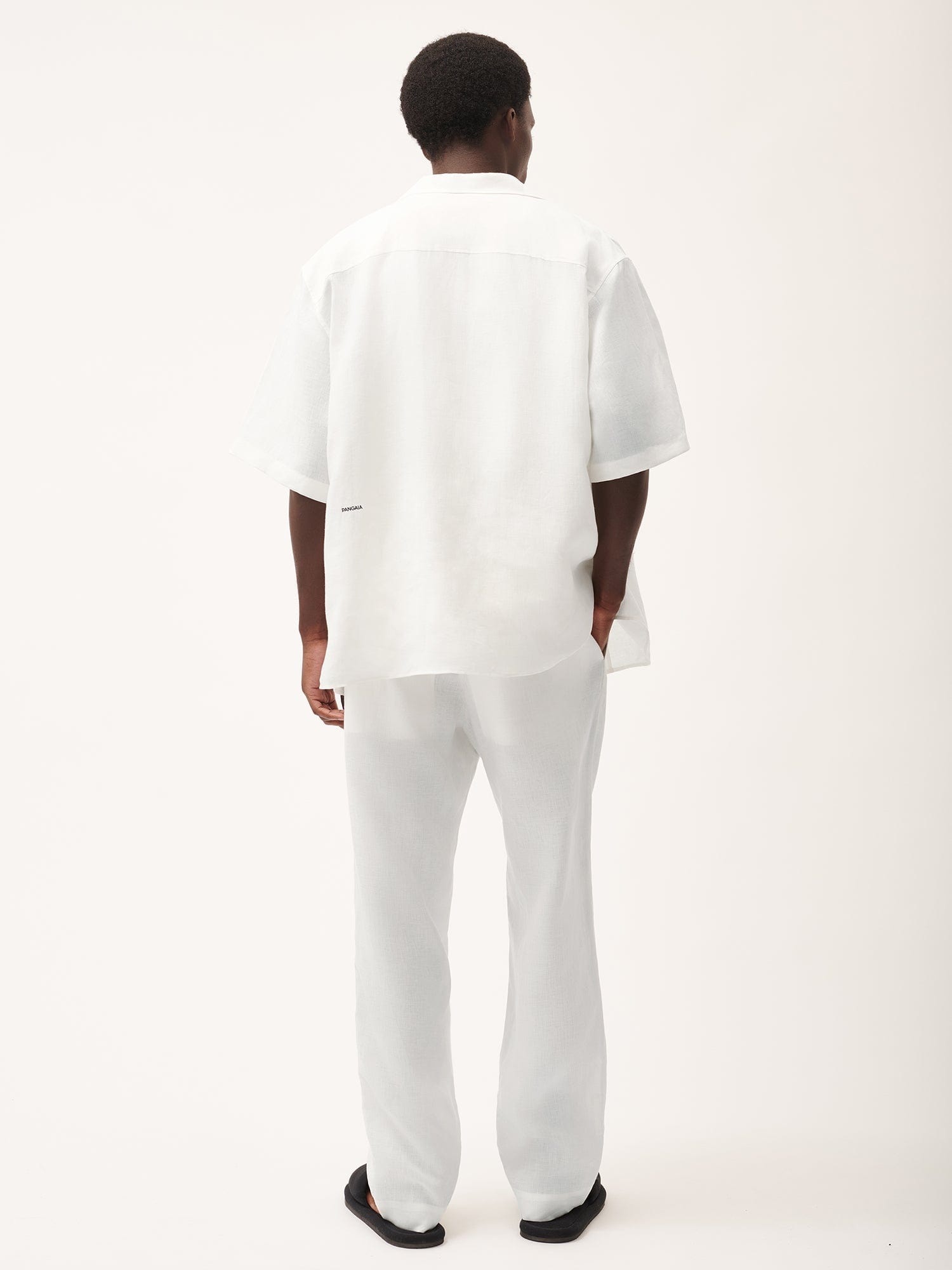Men's DNA Aloe Linen Trousers - Off-White - 3