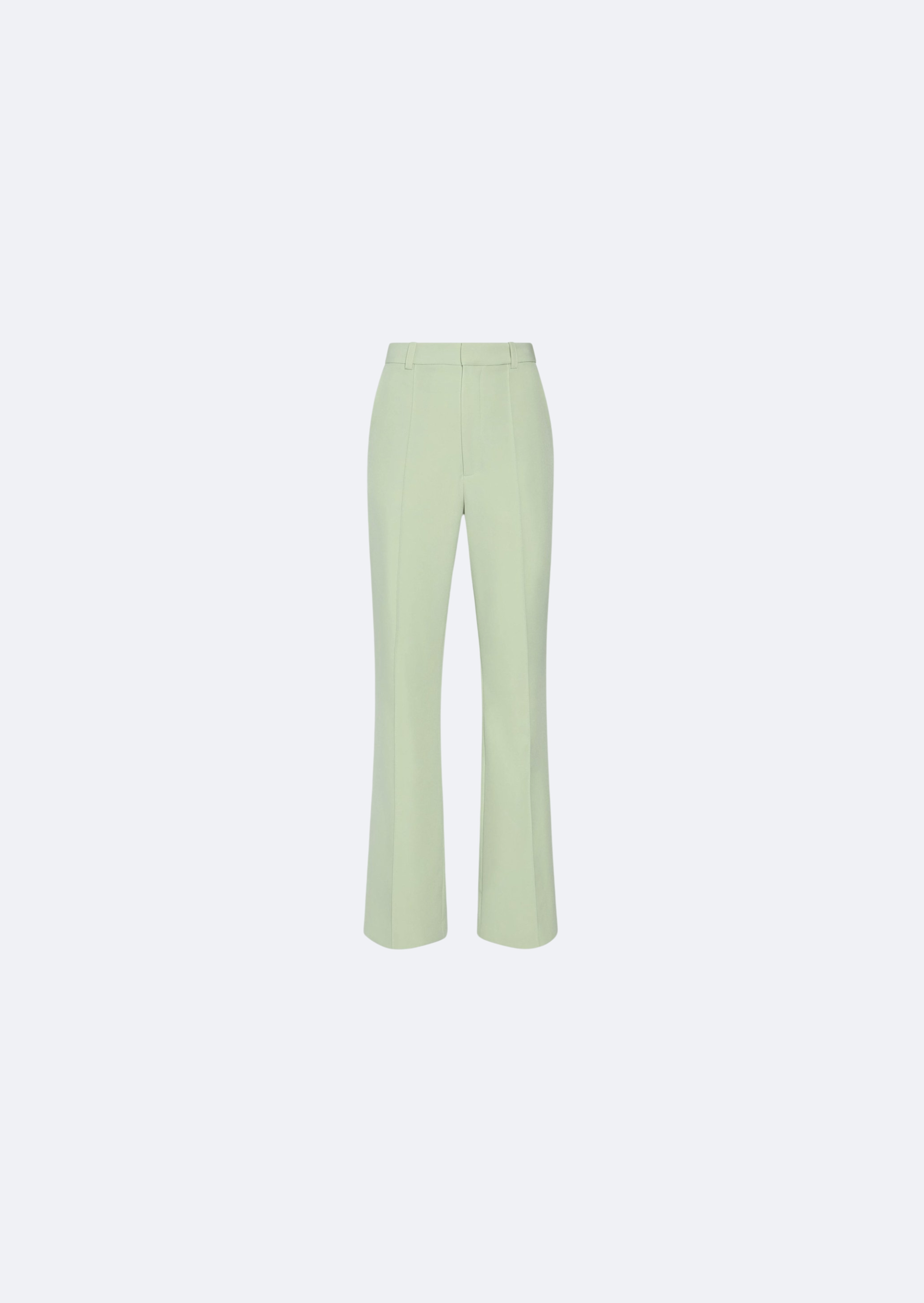 Matte Crepe High Waisted Flare Leg Pant - 1