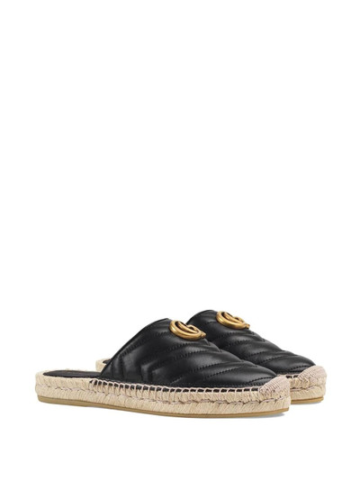 GUCCI Leather espadrille with Double G outlook