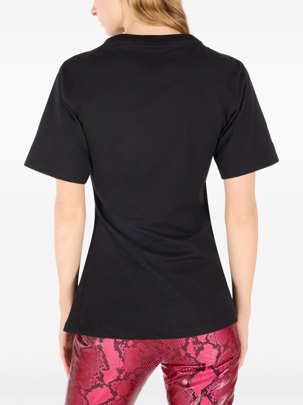 tiger head-brooch T-shirt - 3
