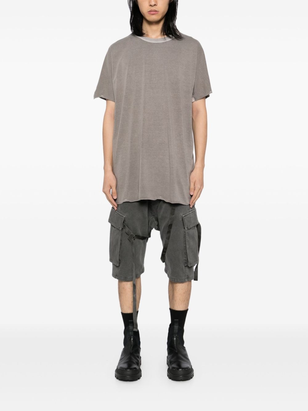 taped strip T-shirt - 2