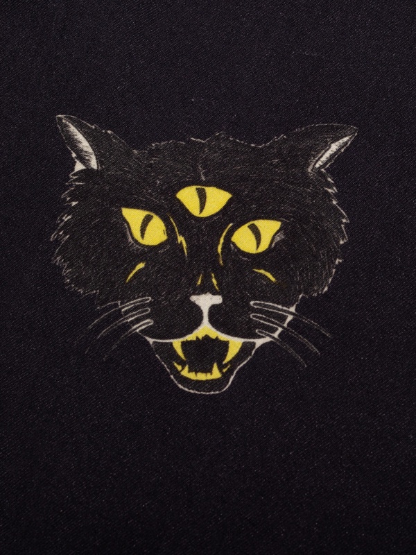 Arvid The Cat Hawaii Shirt Antracite - 4