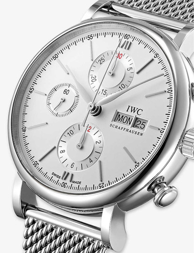 IWC Schaffhausen IW356506 Portofino stainless-steel chronograph watch outlook