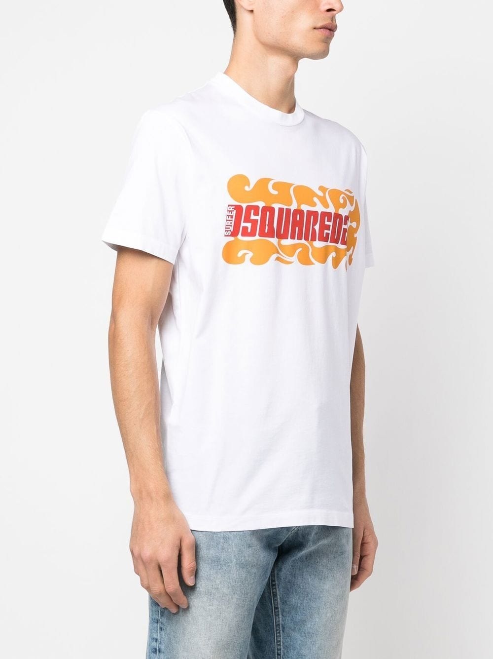 logo-print cotton T-shirt - 3