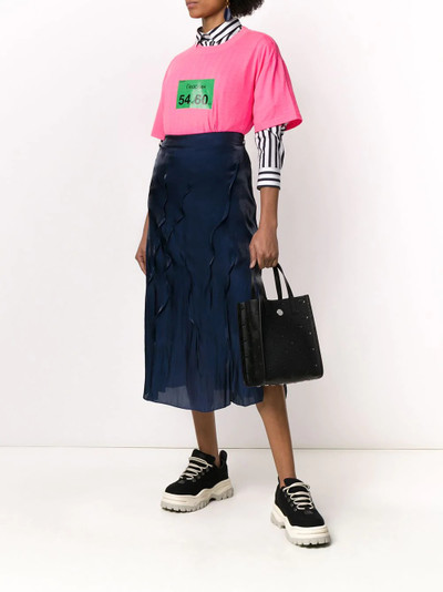 KENZO textured-effect midi skirt outlook