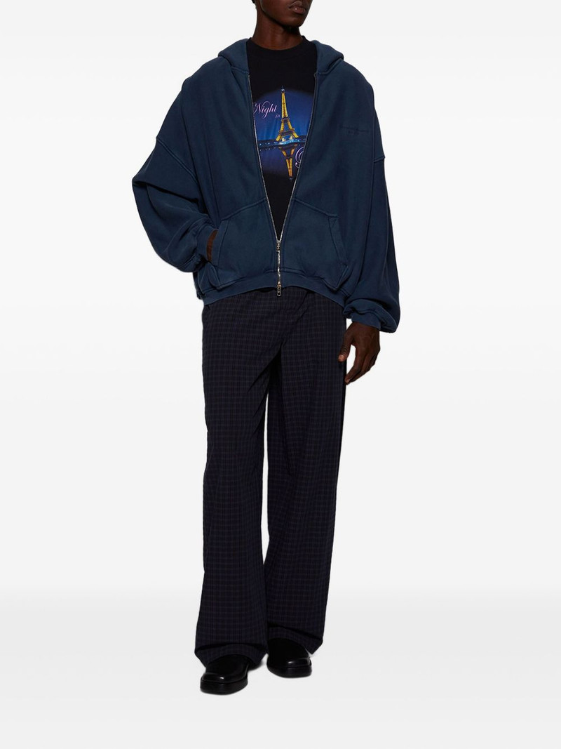 Alexander Wang checked elastic-waist trousers outlook