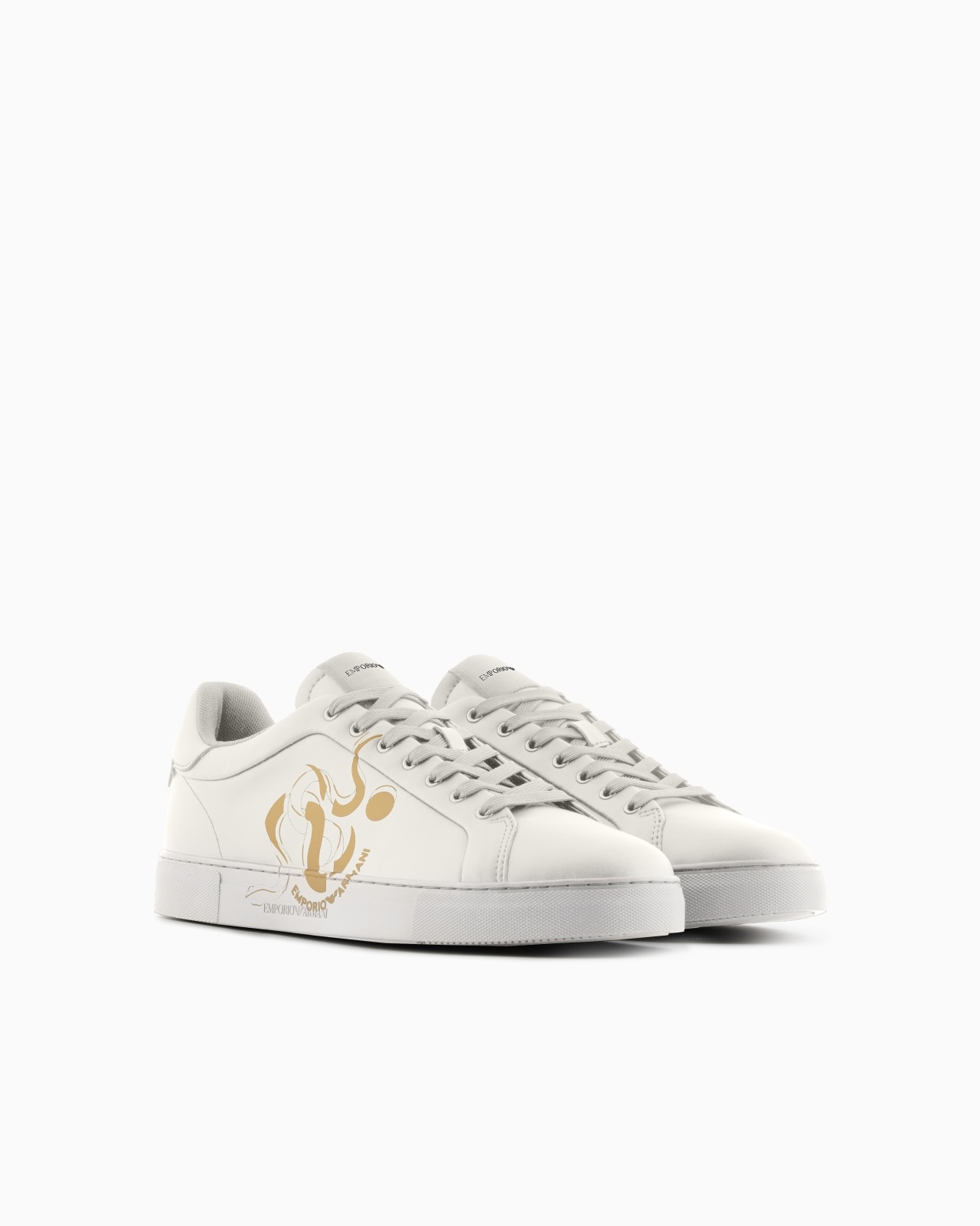 LUNAR NEW YEAR SNAKE-PRINT LEATHER SNEAKERS - 2