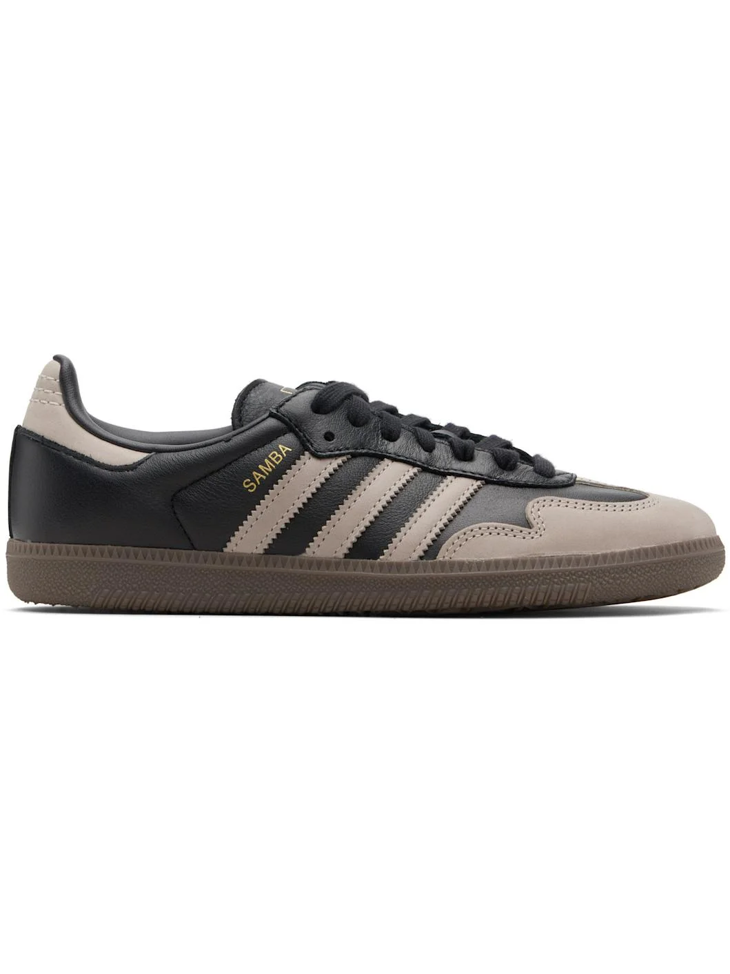 Black & Beige Samba OG Sneakers - 1
