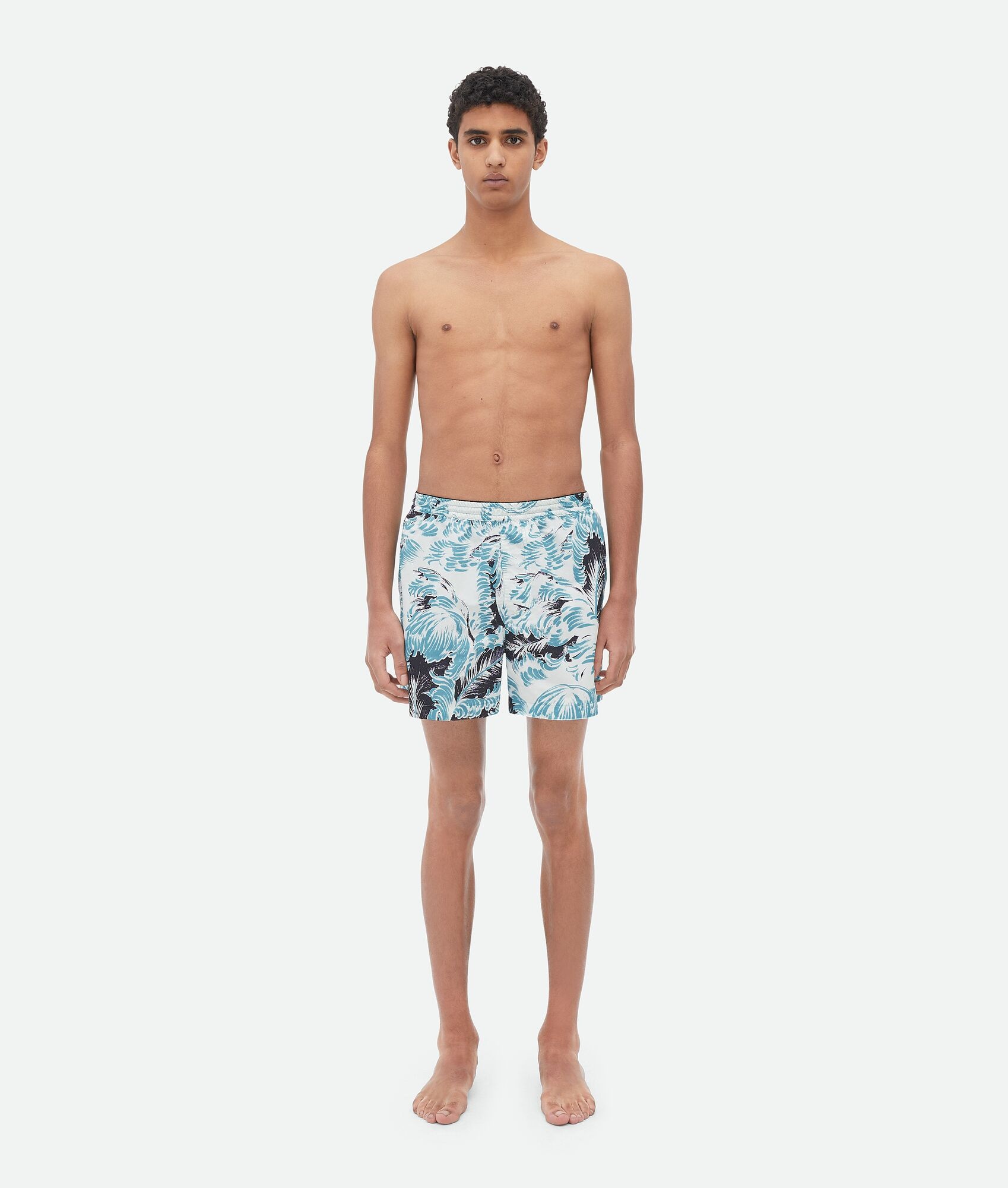 Printed Nylon Swim Shorts - 1