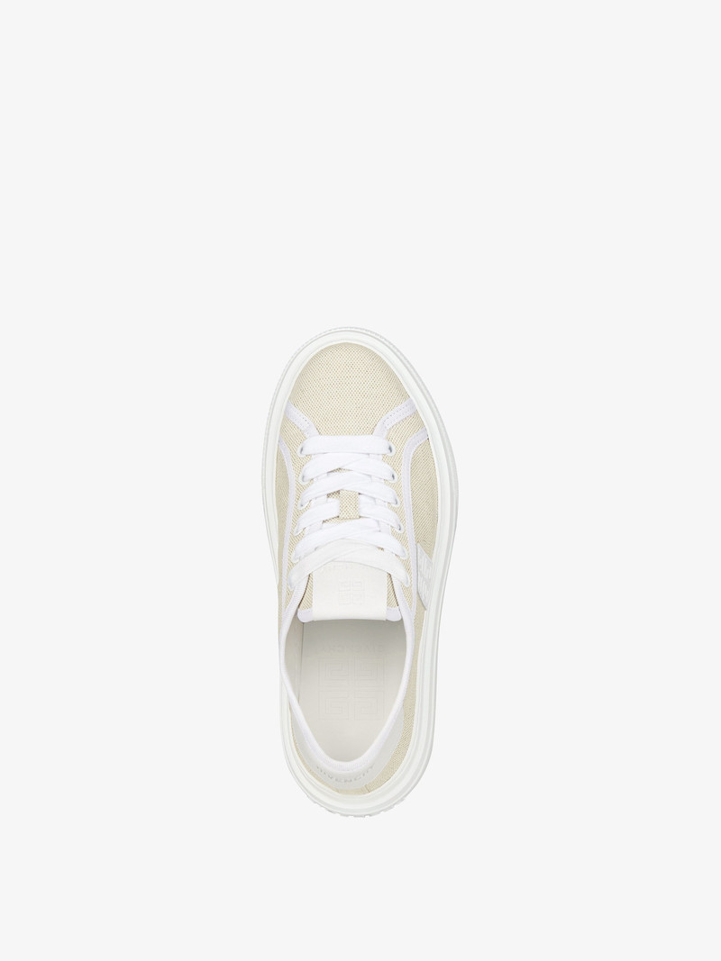 CITY PLATFORM SNEAKERS IN CANVAS 4