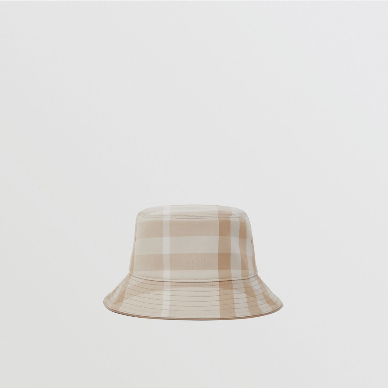 Check Cotton Bucket Hat - 1