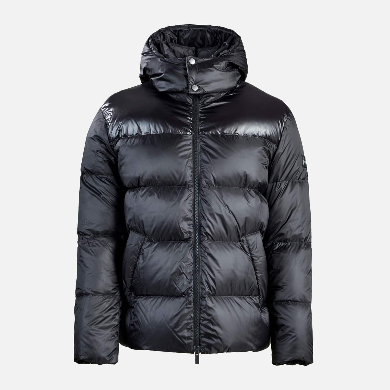 Hooded Down Jacket Black - 1