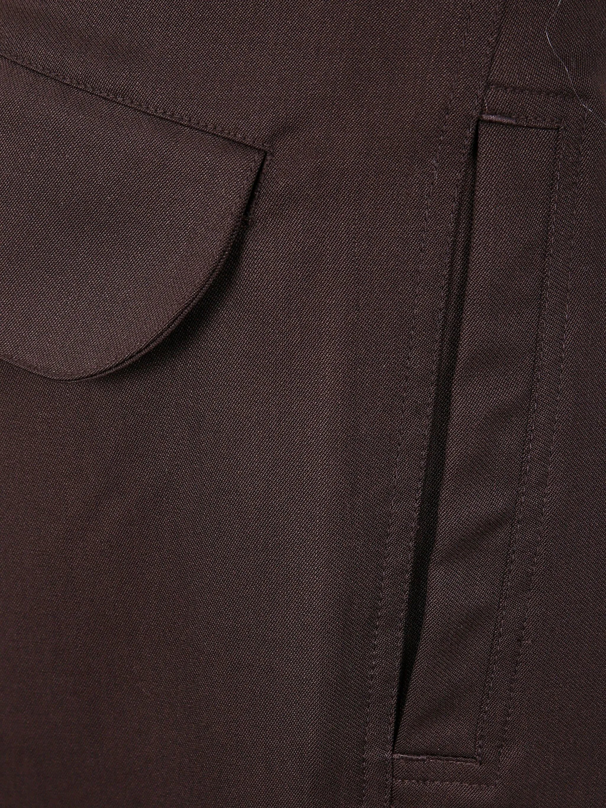 flap-pocket wool trousers - 3