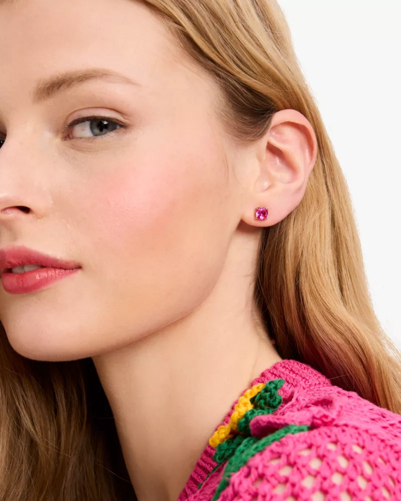Little Luxuries 6mm Square Studs 3