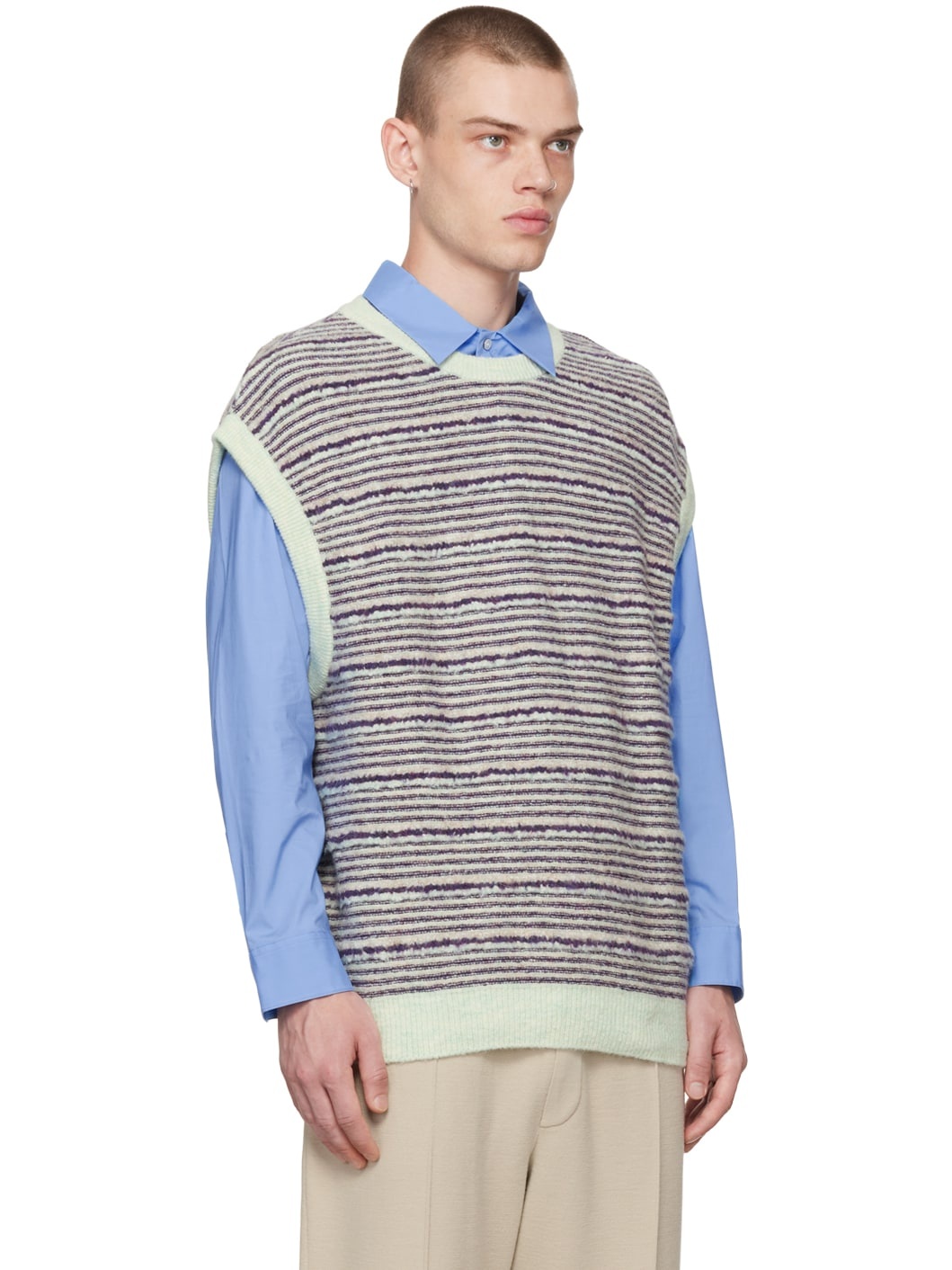 Purple Striped Vest - 2