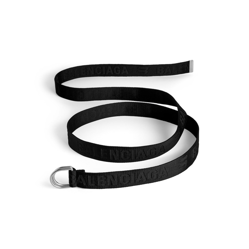 BALENCIAGA Men's D Ring Belt in Black outlook