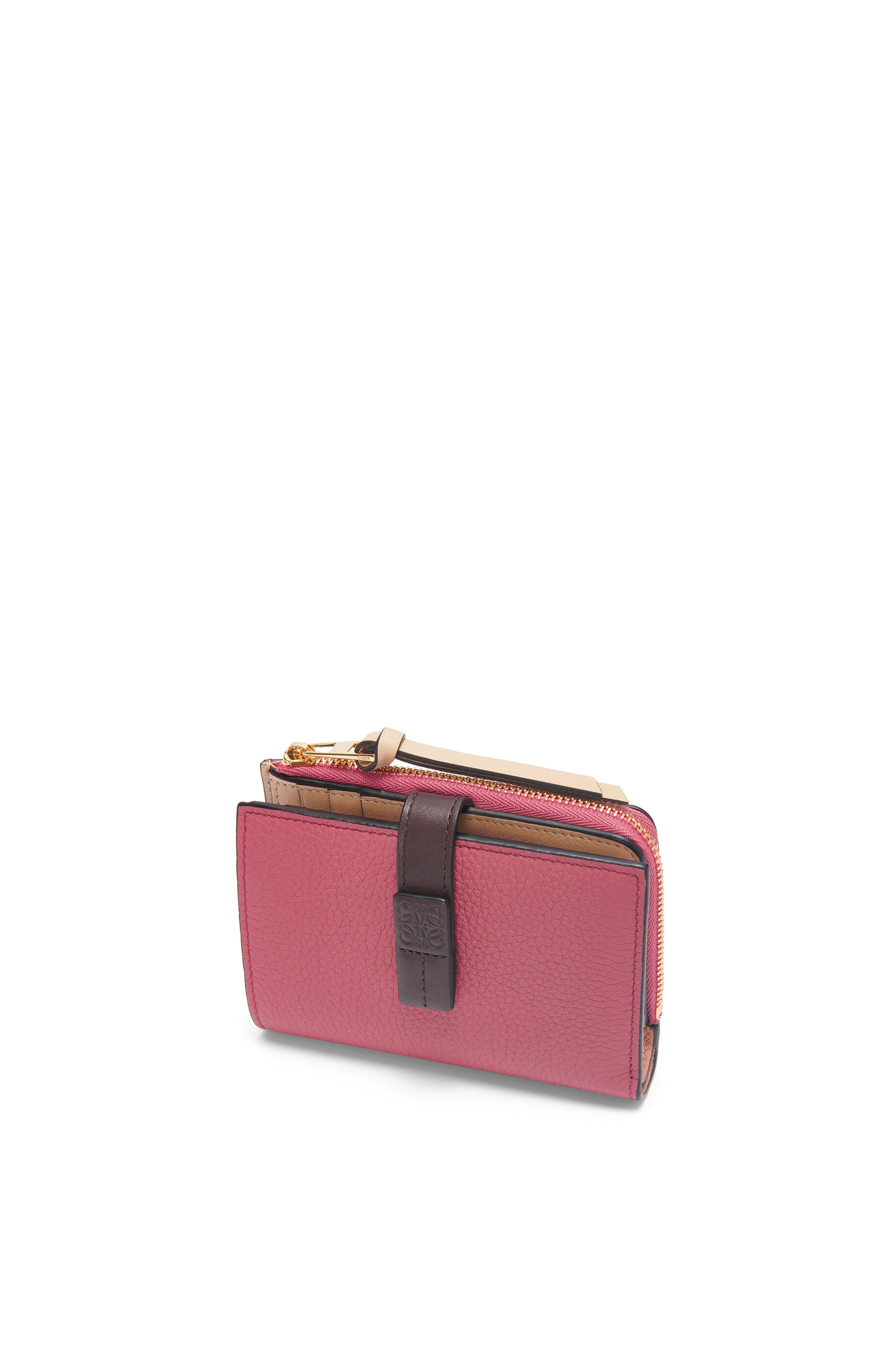 Slim zip bifold wallet in soft grained calfskin - 4