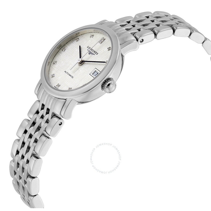 Longines Elegant Automatic Silver Dial Diamond Ladies Watch L43094776 - 2