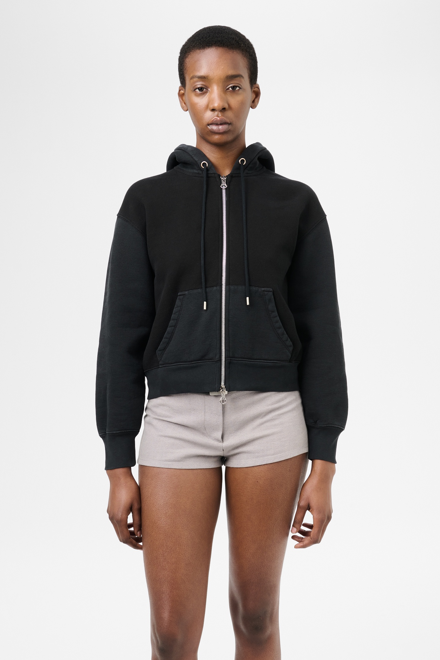 Mischief Hood Pigment Black Hefty Fleece - 3