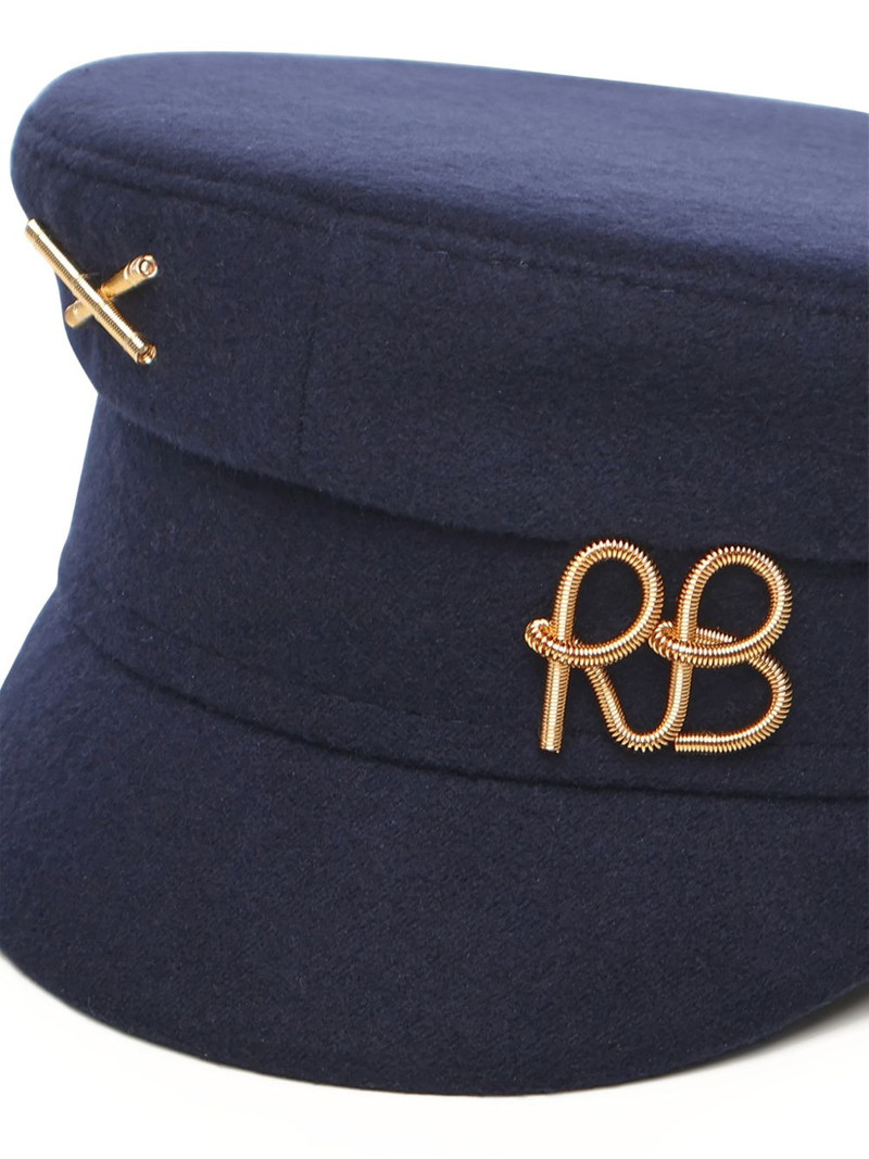 logo-embellished Baker Boy cap 4